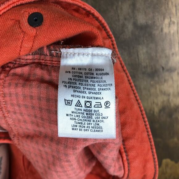 Pilcro and the Letterpress Womens Jeans Orange Fit Capri Cropped Cotton Blend 26 - Picture 6 of 12
